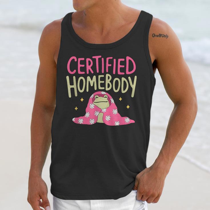 Certified Homebody Trendy Frog Introvert Unisex Tank Top Certified Homebody Trendy Frog Introvert Unisex Tank Top