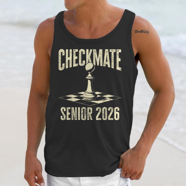Checkmate Senior 2026 Chess Piece Class Of 2026 Graduation Unisex Tank Top