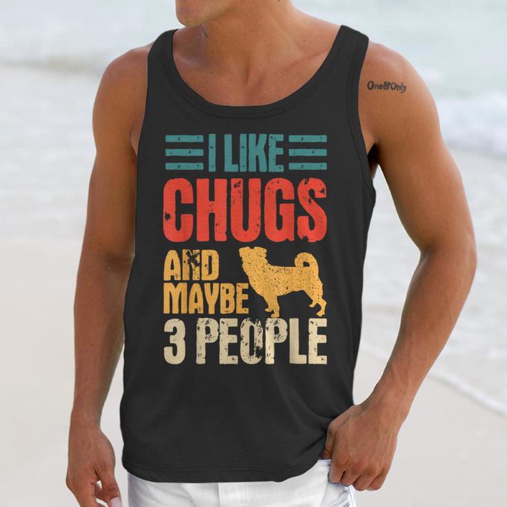Chug Dog Retro Vintage Pughuahua Owner Fur Parent Introvert Unisex Tank Top Chug Dog Retro Vintage Pughuahua Owner Fur Parent Introvert Unisex Tank Top