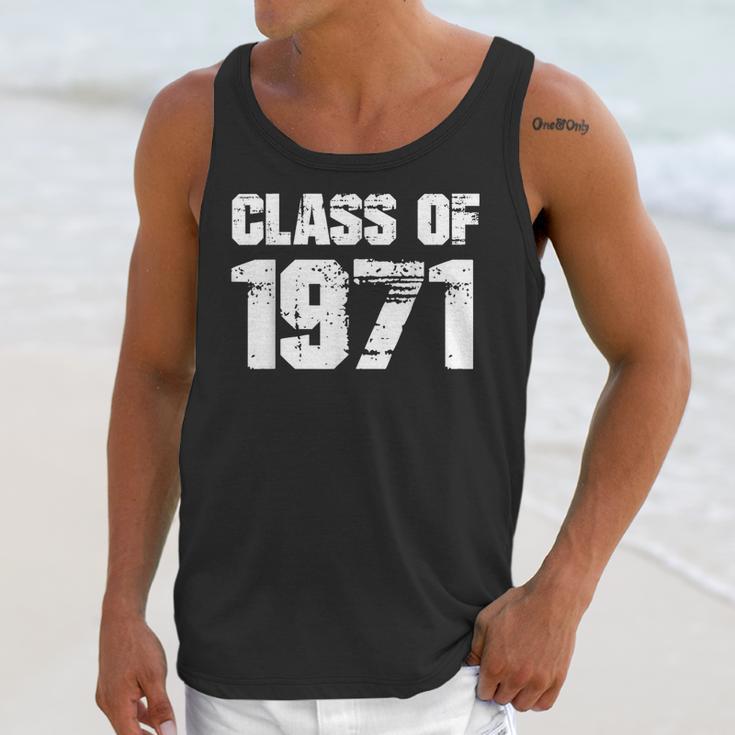 Class Of 1971 High School College Graduation Reunion T-Shirt Unisex Tank Top