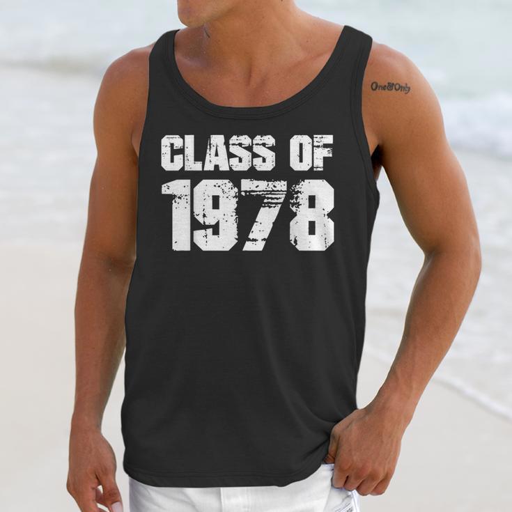 Class Of 1978 High School College Graduation Reunion Unisex Tank Top