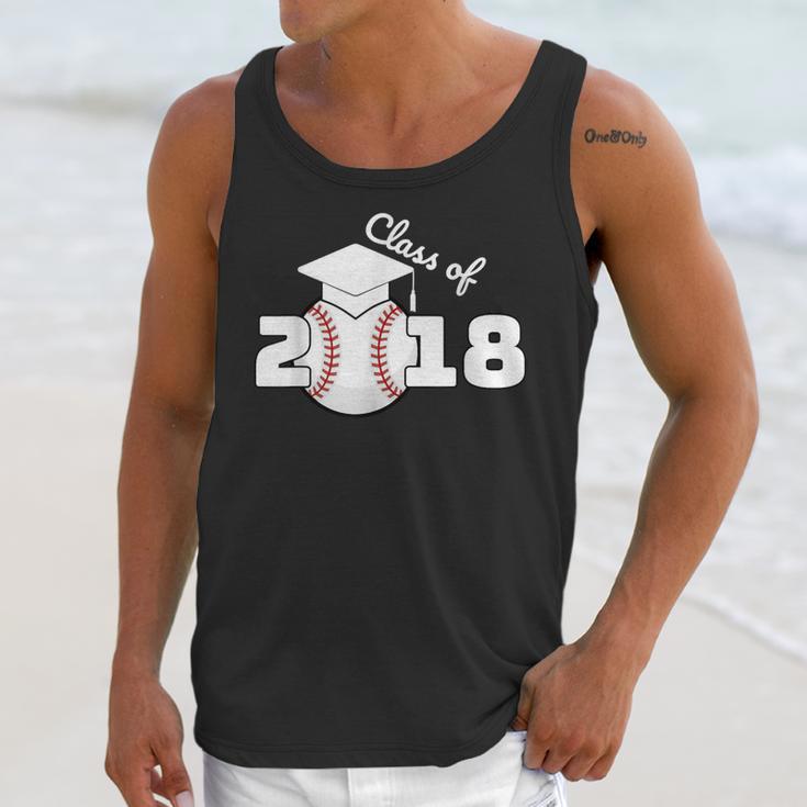 Class Of 2018 Baseball Senior Graduation Shirt Grad Unisex Tank Top