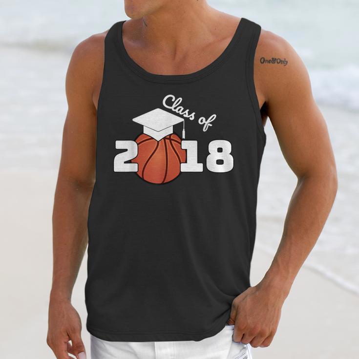 Class Of 2018 Basketball Senior Graduation Shirt Grad Unisex Tank Top