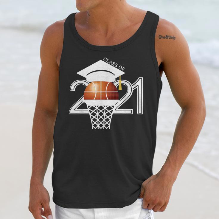 Class 2021 Graduation Senior Basketball Player Unisex Tank Top