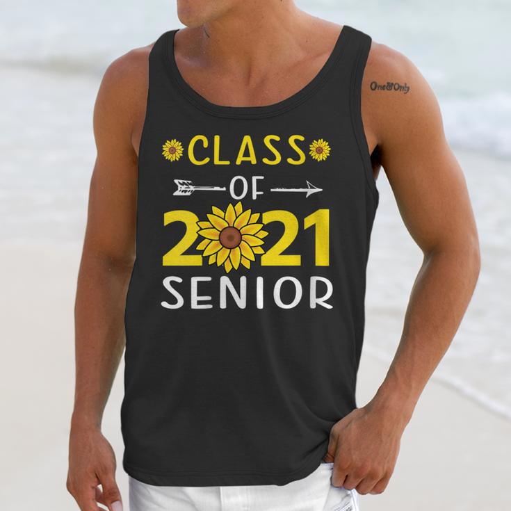 Class Of 2021 Senior Graduation Sunflower Unisex Tank Top