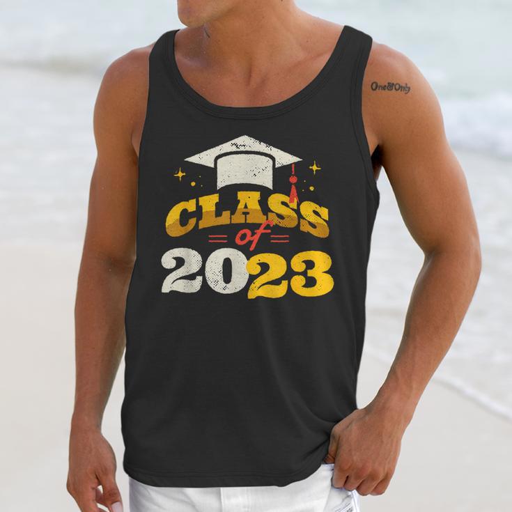 Class Of 2023 School Graduation Vintage Retro Class Of 2023 Unisex Tank Top