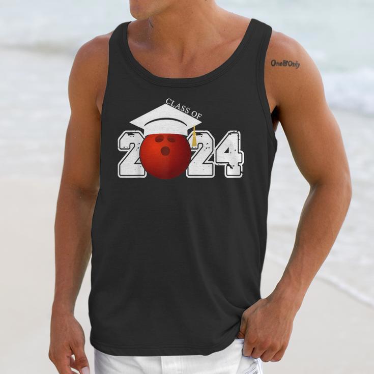 Class Of 2024 Graduation For Him Her Bowling Sports Unisex Tank Top
