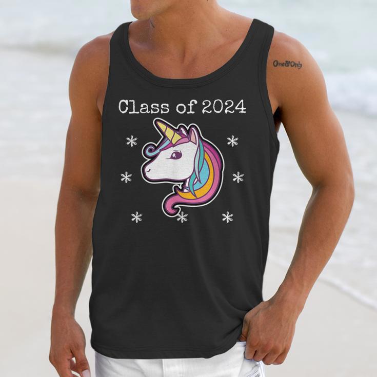 Class Of 2024 Graduation Year Unicorn Tee Shirt Unisex Tank Top
