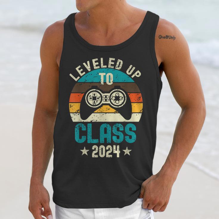 Class Of 2024 Senior Graduation Leveled Up Gamer Class 2024 Unisex Tank Top