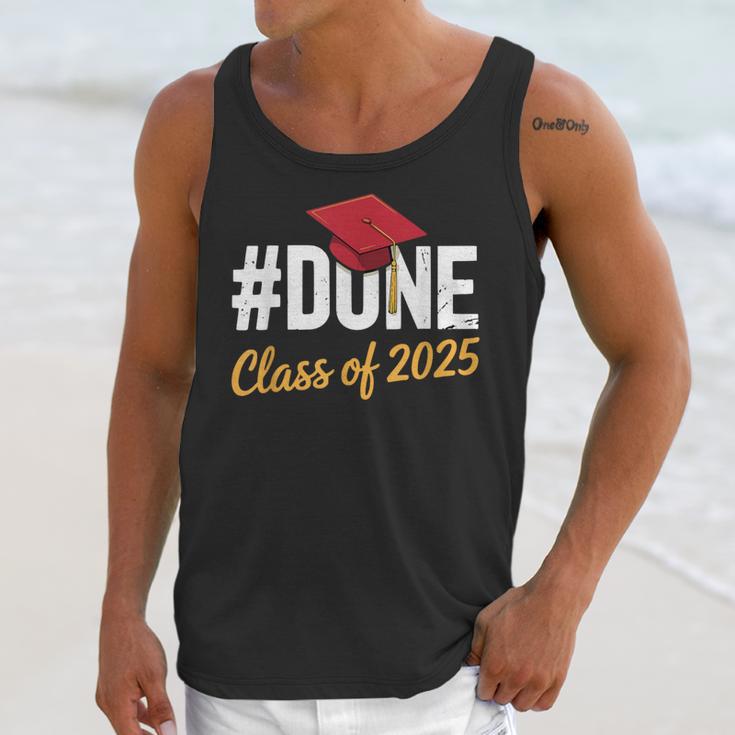 Class Of 2025 Graduation Hashtag DONE Graduate Unisex Tank Top