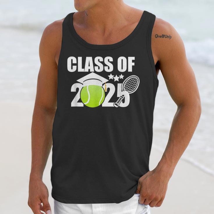 Class Of 2025 Graduation Senior Tennis Player Unisex Tank Top