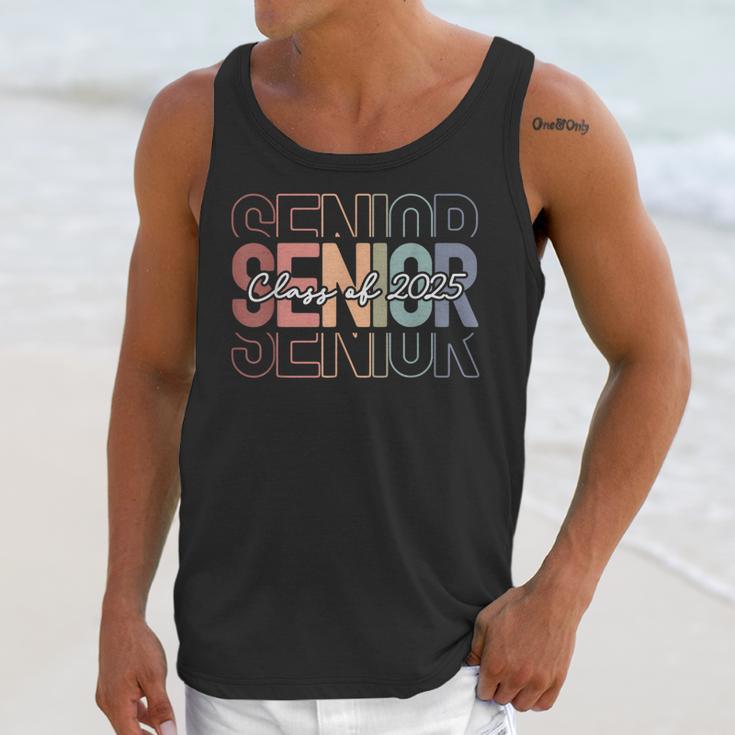 Class Of 2025 Senior 2025 Graduation Leopard Retro Rainbow Unisex Tank Top