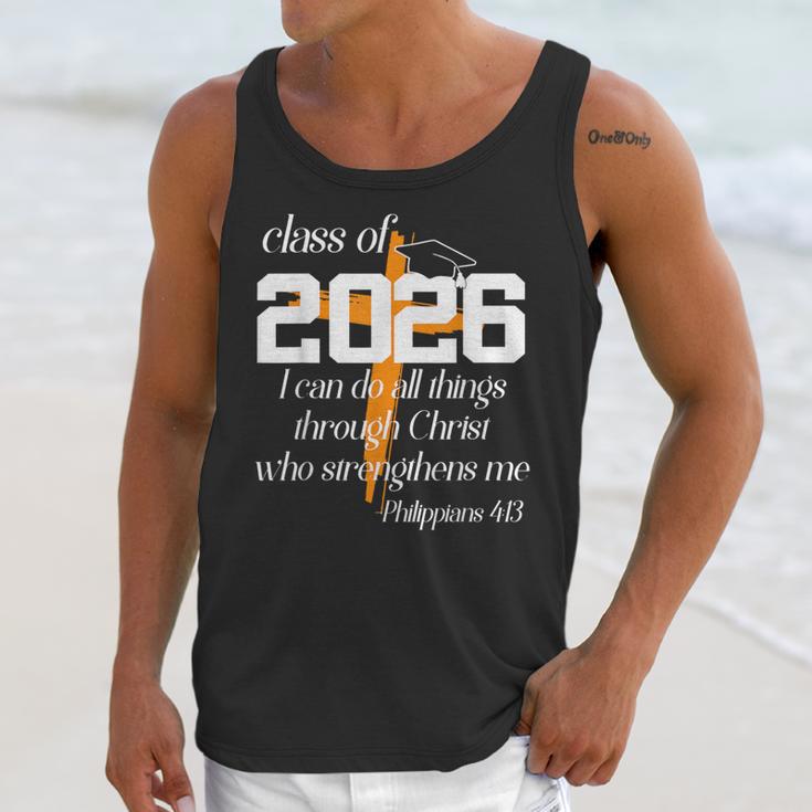 Class Of 2026 Christian Graduation Senior Graduate Unisex Tank Top