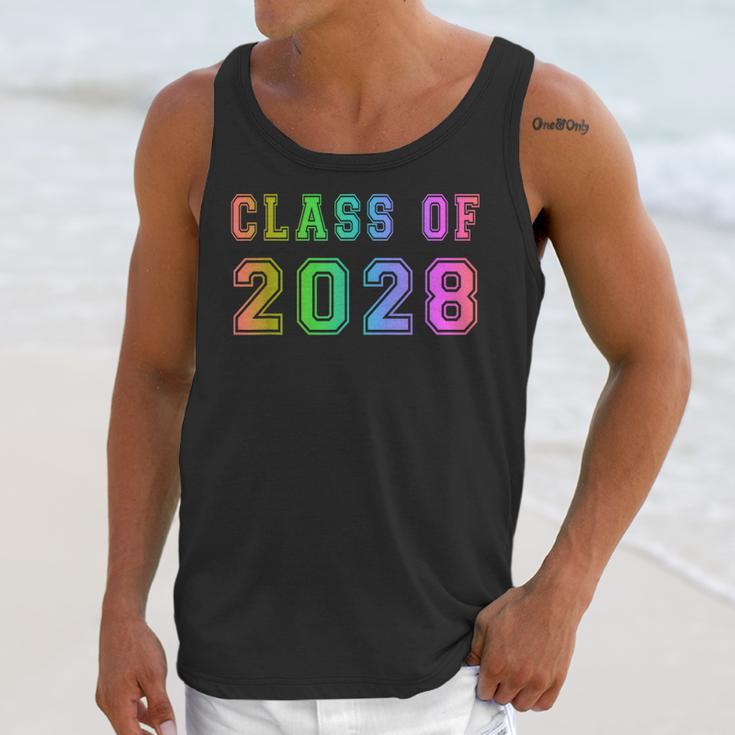 Class Of 2028 High School Graduation Date GraduateShirt Unisex Tank Top