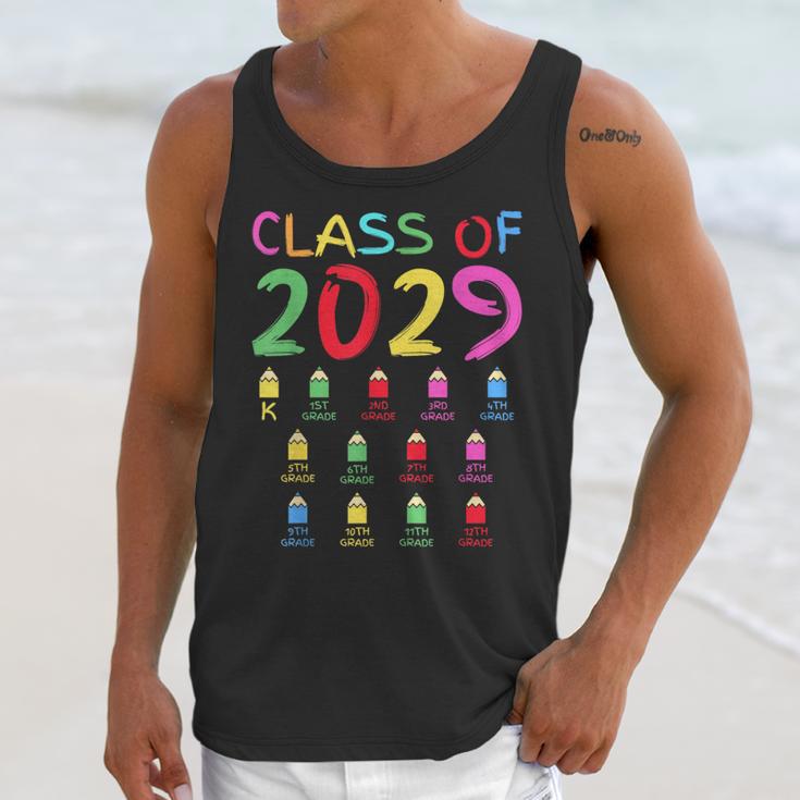 Class Of 2029 Senior Class 2029 Idea Graduation Grow With Me Unisex Tank Top