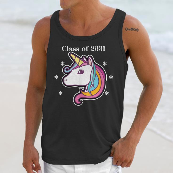 Class Of 2031 Graduation Year UnicornShirt Unisex Tank Top