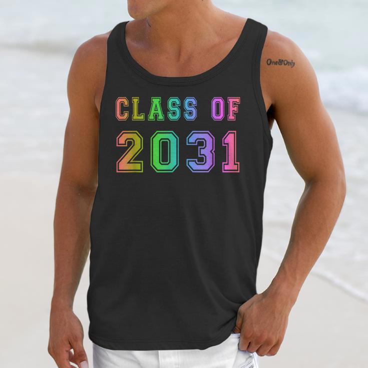 Class Of 2031 High School Graduation Date Kindergarten Shirt Unisex Tank Top