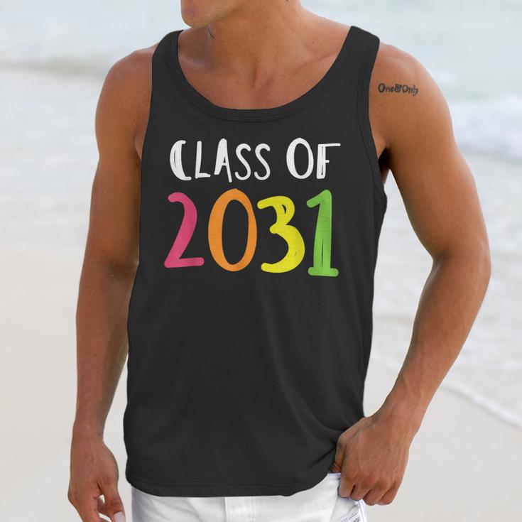 Class Of 2031 Kindergarten Graduation Back To School T-Shirt Unisex Tank Top