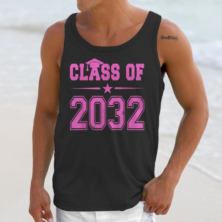 Class Of 2032 Pink Girls Shirt Graduation Unisex Tank Top