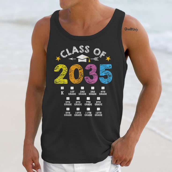 Class Of 2035 Grow With Me Checklist Graduation Unisex Tank Top