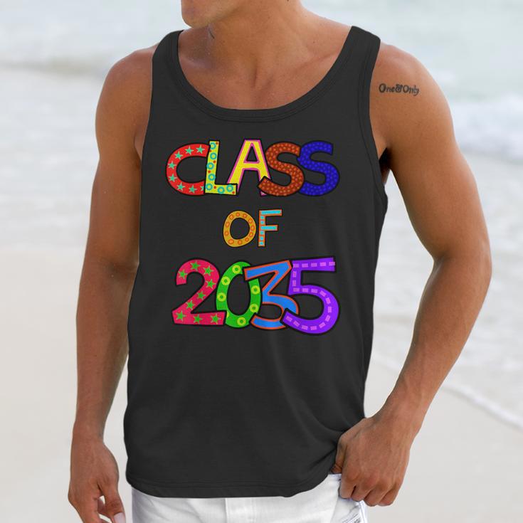 Class Of 2035 Grow With Me Kindergarten Graduation Unisex Tank Top