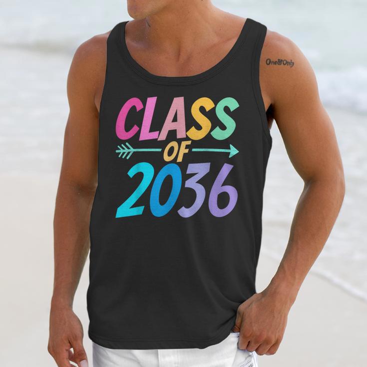 Class Of 2036 First Day Kindergarten Grow With Me Graduation Unisex Tank Top