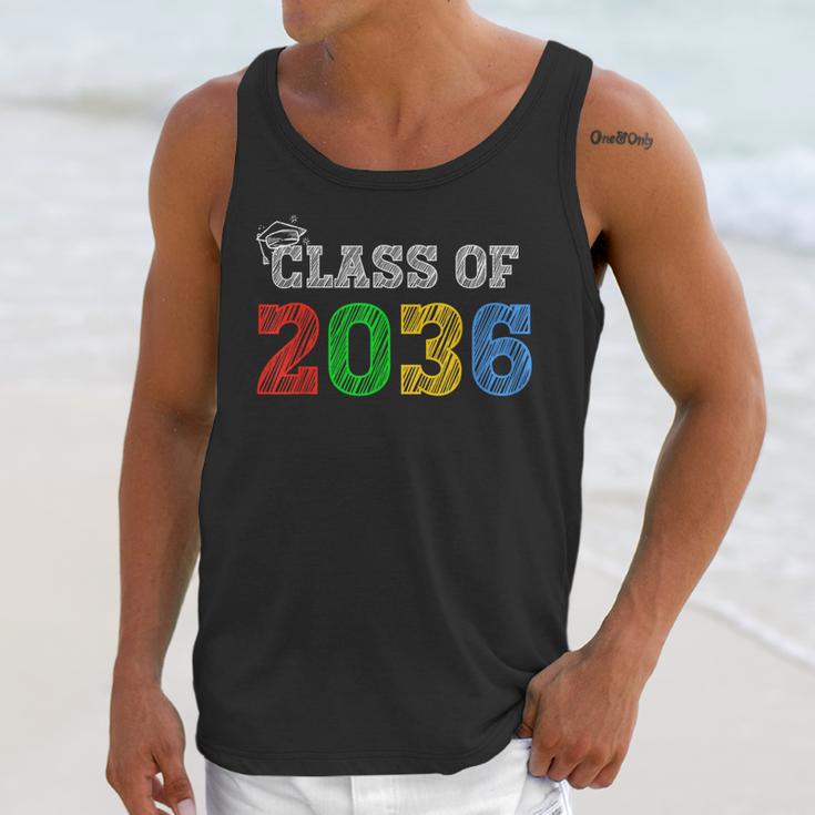 Class Of 2036 Grow With Me Graduation First Day Of School Unisex Tank Top