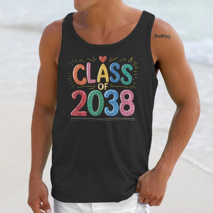 Class Of 2038 Pre K Graduate Preschool Graduation Unisex Tank Top
