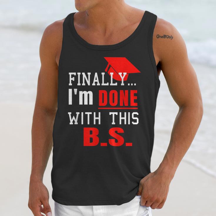 College GraduationShirt Senior Finally Done Unisex Tank Top