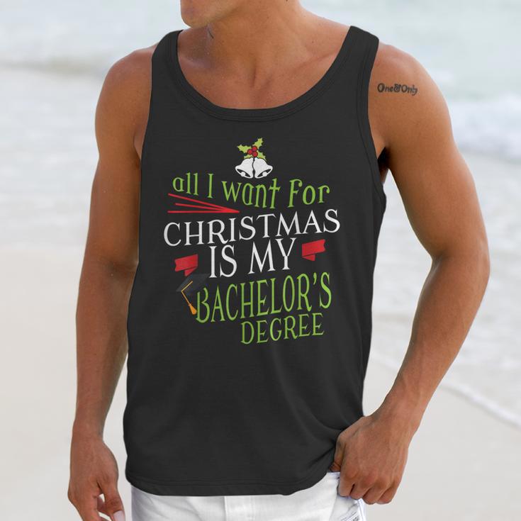 College Student Christmas Bachelors Degree Graduation Unisex Tank Top