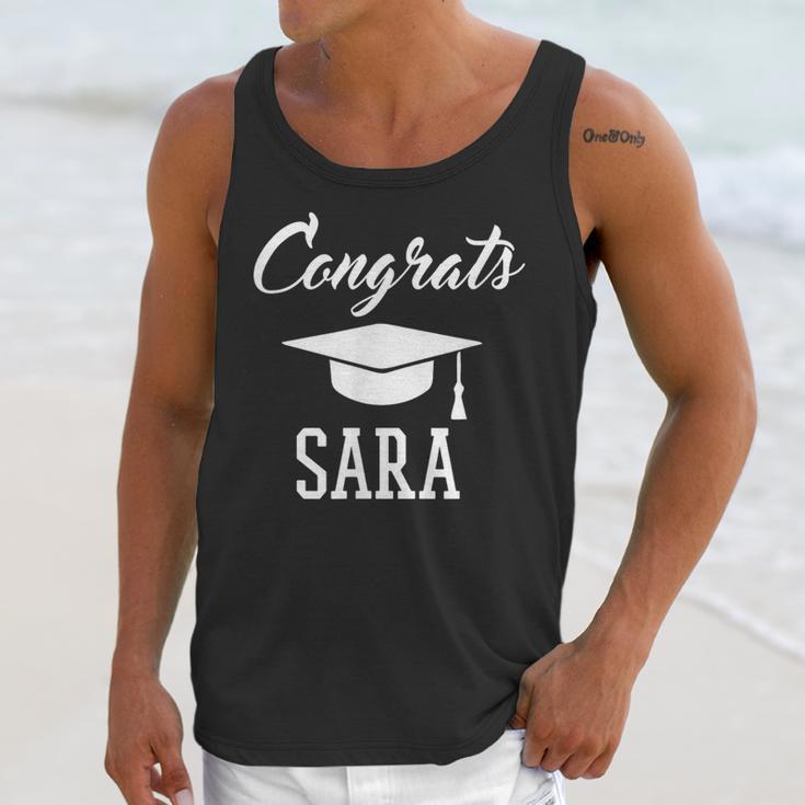 Congrats Sara College High School Graduation Unisex Tank Top