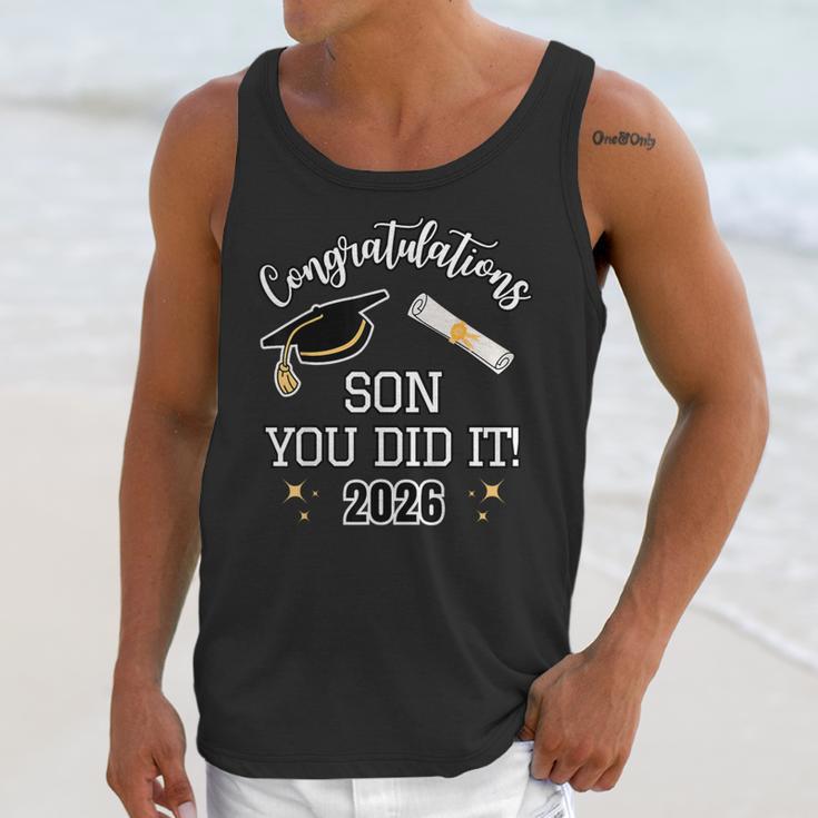 Congratulations Son You Did It Son Graduation 2026 Unisex Tank Top