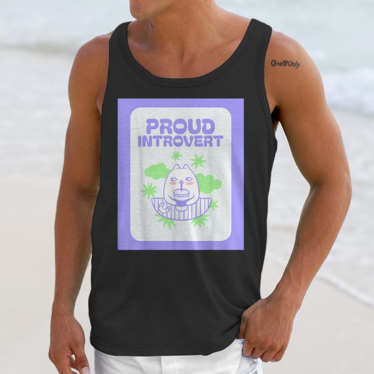 Cool Fun Cute Proud Introvert Cat Character For Men Women Unisex Tank Top Cool Fun Cute Proud Introvert Cat Character For Men Women Unisex Tank Top