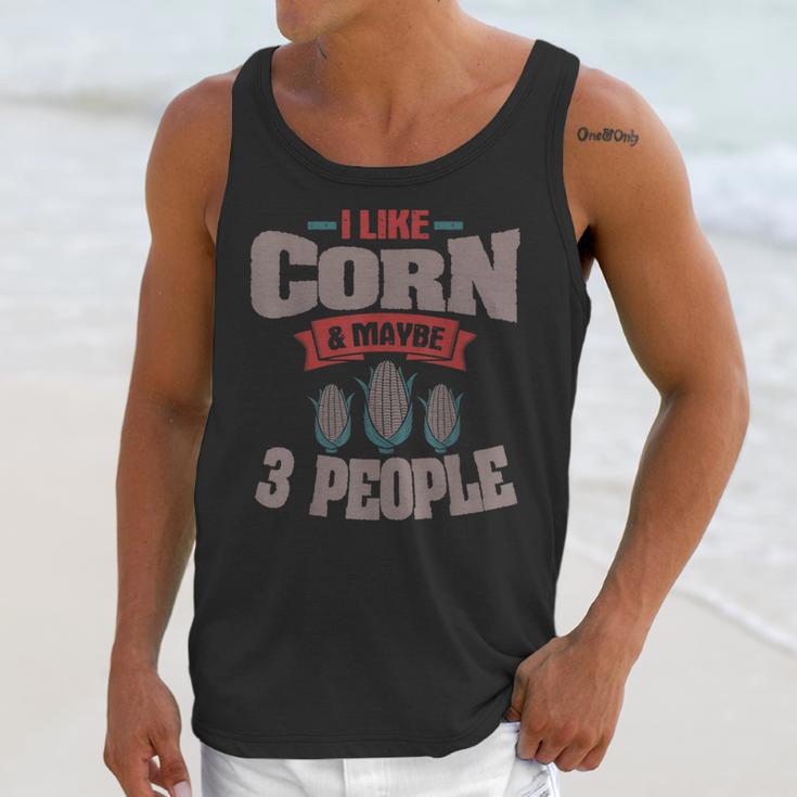 Corn Enthusiast Introvert Maize Farmer Planter Grower Unisex Tank Top