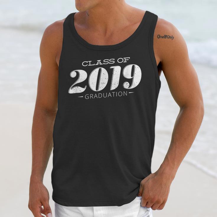 Cute Class Of 2019 Distressed Senior Graduation 2019 Unisex Tank Top