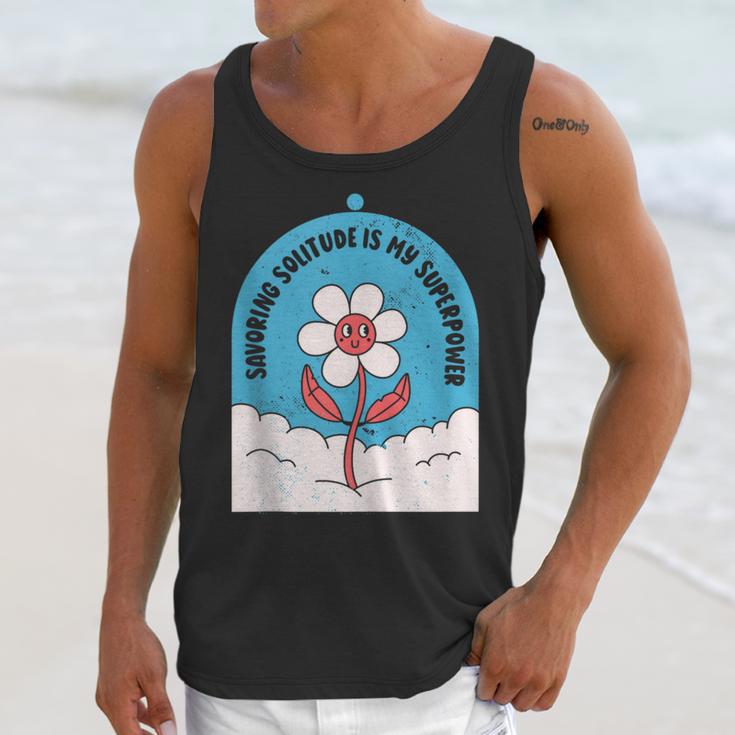 Cute Introvert Shy Teen Anti-Social Inner Strength Unisex Tank Top