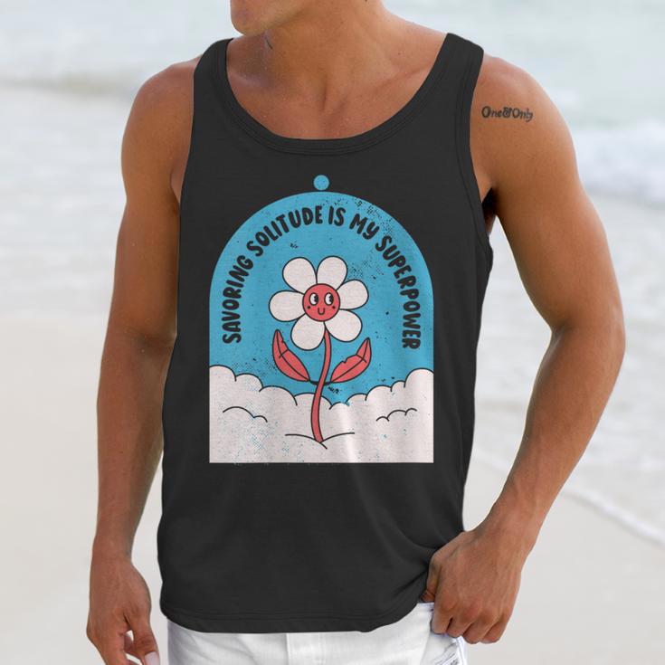 Cute Introvert Shy Teen Anti-Social Inner Strength Unisex Tank Top