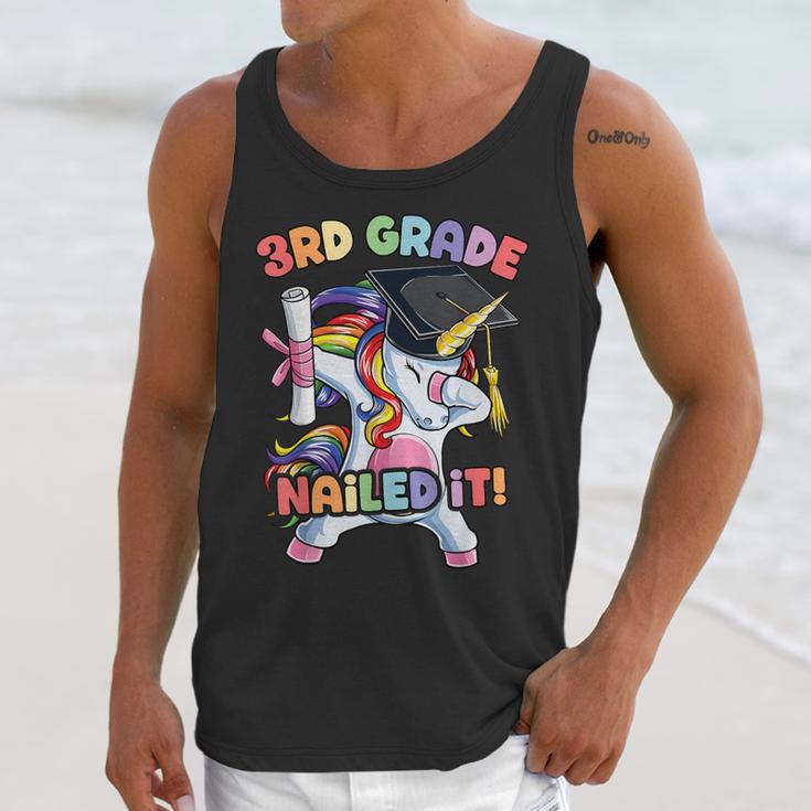 Dabbing 3rd Grade Unicorn Graduation Class Of 2021 Nailed It Unisex Tank Top