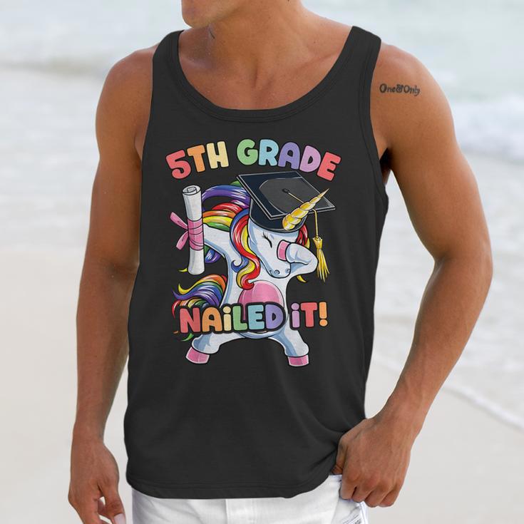 Dabbing 5th Grade Unicorn Graduation Class Of 2020 Nailed It Unisex Tank Top