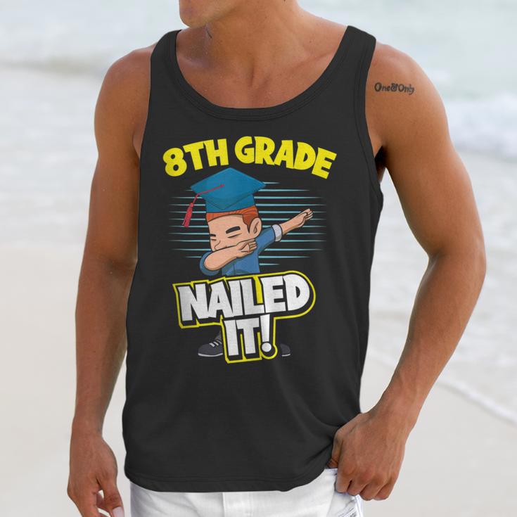 Dabbing Graduation Boy 8th Grade Class Of 2021 Unisex Tank Top