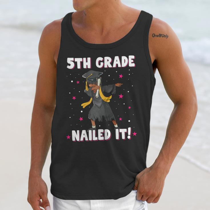 Dabbing Graduation Class Of 2025 Girls 5th Grade Nailed It Unisex Tank Top