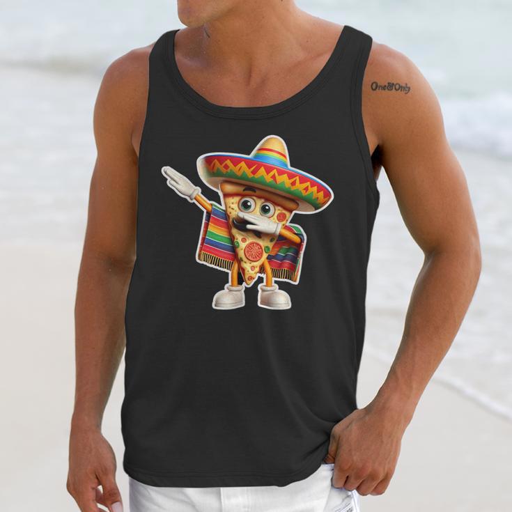 Dabbing Mexican Pizza Dance Food Lover Graduation Unisex Tank Top