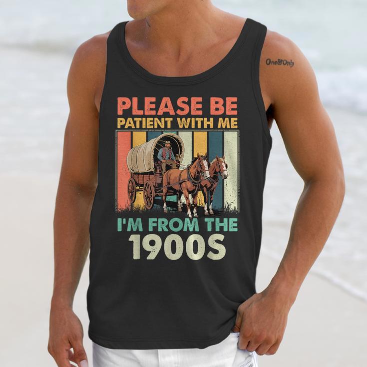 Dad Fathers Day Please Be Patient I'm From The 1900s Unisex Tank Top