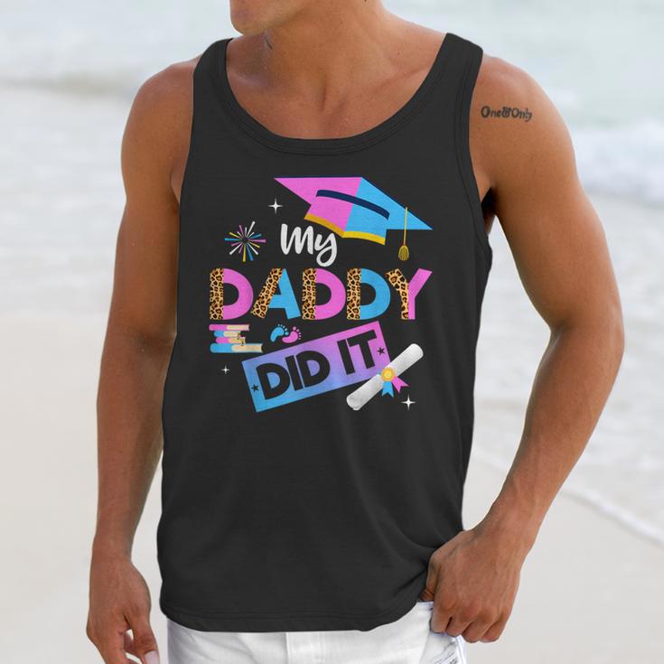 My Daddy Did It Tee Graduation Graduated Dad Proud Children Unisex Tank Top