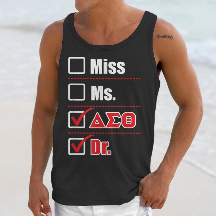 Delta Sigma Theta Sorority Delta Doctor Graduation Unisex Tank Top