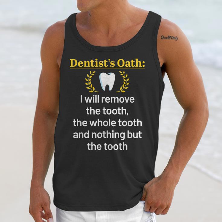 Dentist Dental School Graduation Tooth Oath Dentistry Unisex Tank Top