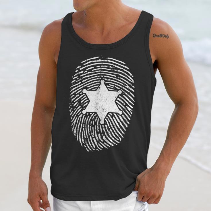 Deputy Sheriff DNA Sheriff Graduation 6 Star Badge Unisex Tank Top