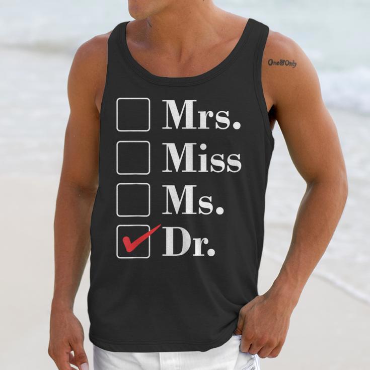 Doctor Graduation Honorific Titles List Unisex Tank Top