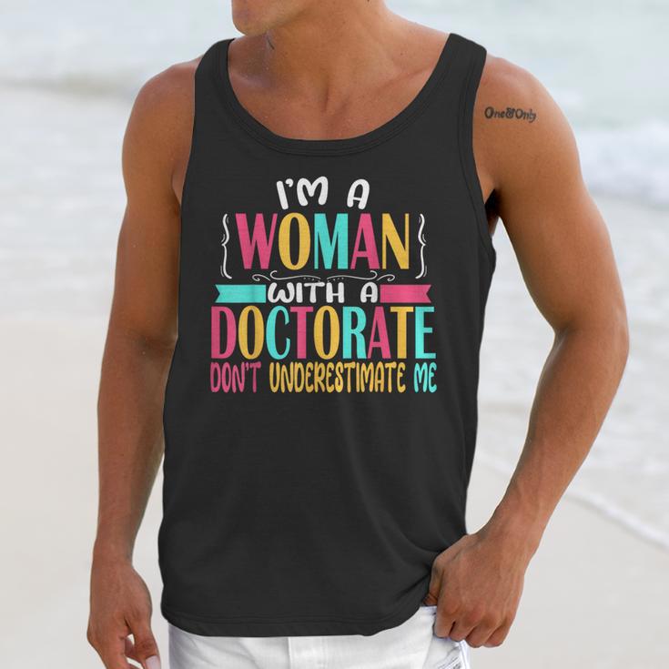 Doctorate Degree PhD Graduation PsyD Woman EdD Psychology Unisex Tank Top