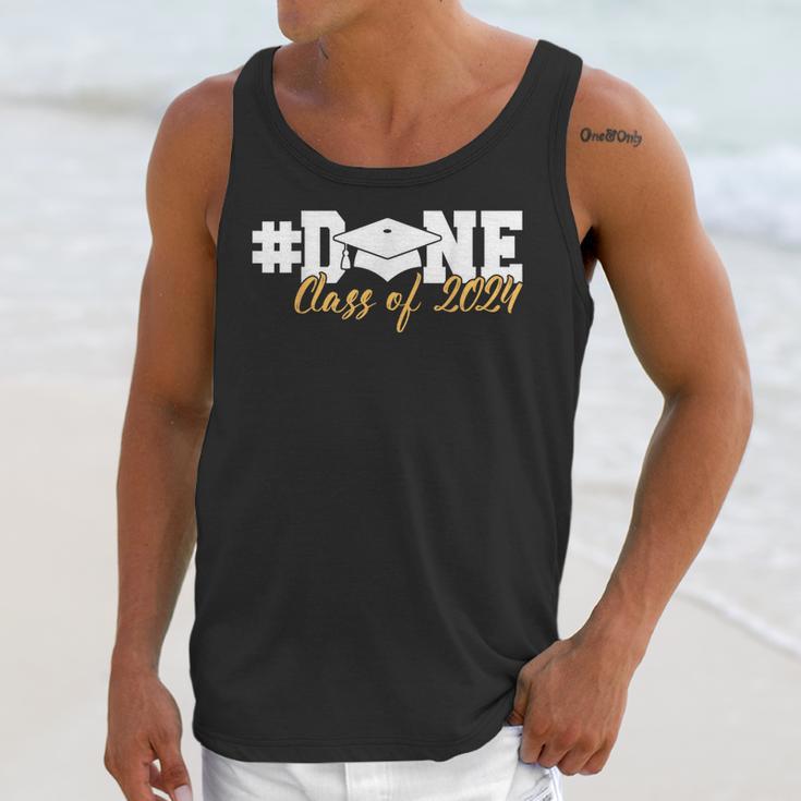 DONE Class Of 2024 Graduation For Her Him Grad Senior 2024 Unisex Tank Top
